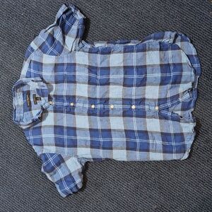 Short sleeved flannel Banana Republic